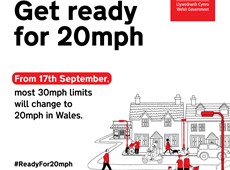 Countdown to rollout of 20mph in Ceredigion