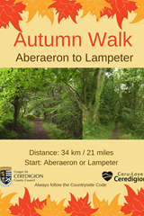 Autumn Walk - Aberaeron to Lampeter  - image expands
