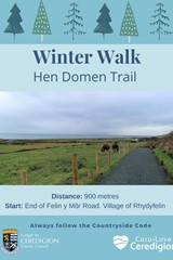 Winter Walk - Hen Domen Trail - image expands