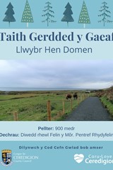 Taith Gerdded y Gaeaf - Llwybr Hen Domen  - image expands