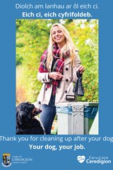 Thank you for cleaning up after your dog - image expands