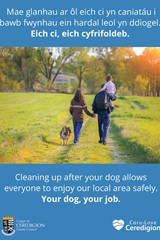 Cleaning up after your dog allowseveryone to enjoy our local area safely - image expands