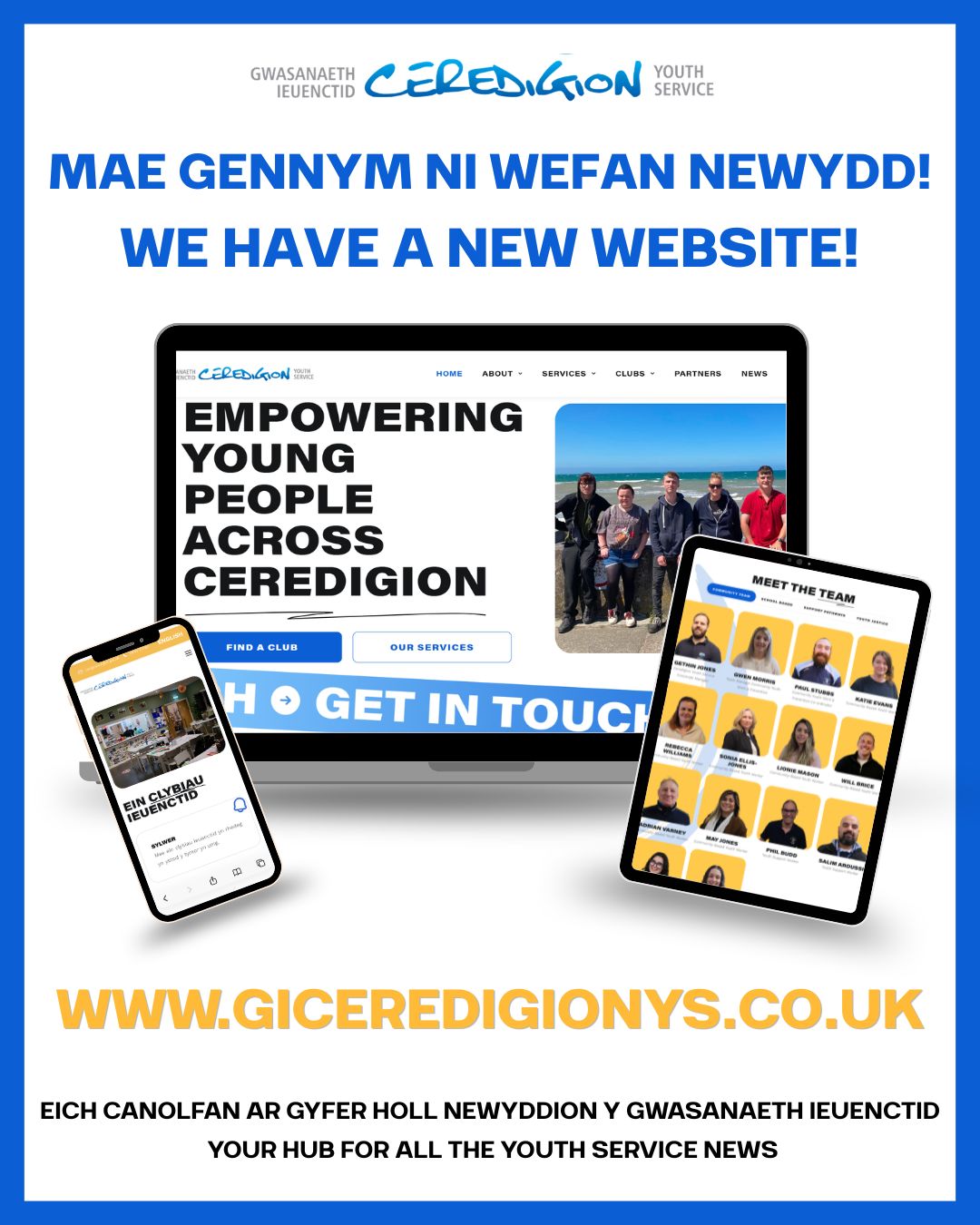 Ceredigion Youth Service launches new youth-led website