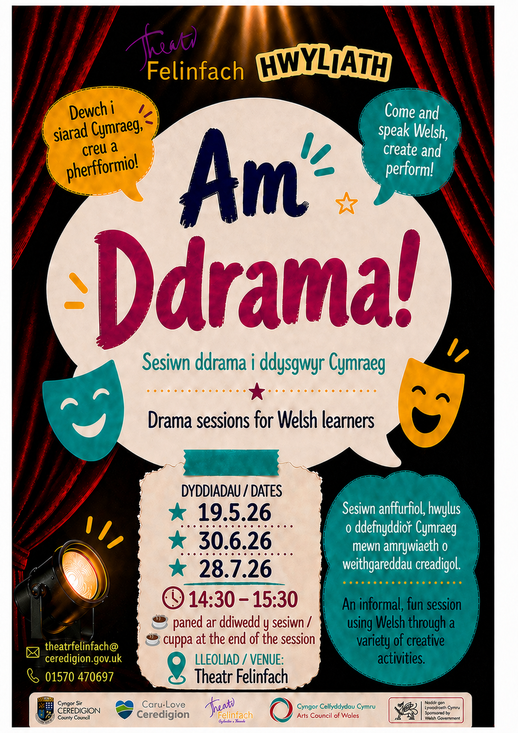 ‘Am Ddrama’ – a new theatre group for Welsh learners of all levels