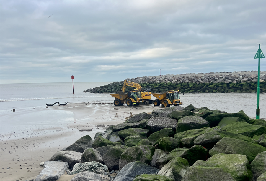 Dredging work commenced at Aberaeron harbour channel 